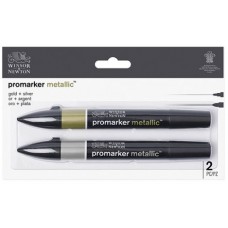 WN PROMARKER PANTONE PENNARELLO SET 2 METALLIC GOLD E SILVER