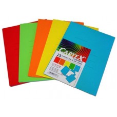 CARTEX CARTELLINE 3 LEMBI CONF.25  PZ MIX 5 COLORI