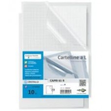 SEI CARTELLINE L CAPRI 61 R PVC TRASPARENTE CF.10