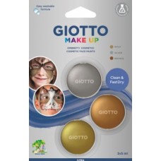 GIOTTO FACE PAINT METALLIC BLISTER 3*5ML