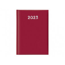 AGENDA GRANDE 2023 GIORNALIERA  21X29.7 A4 GOMMATO ROSSO
