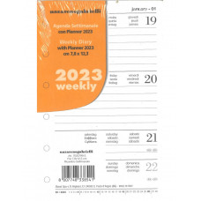 CANGINI RICAMBIO AGENDA 2024 ORGANIZER SETTIMANALE CON PLANNER 14.5X21 A5