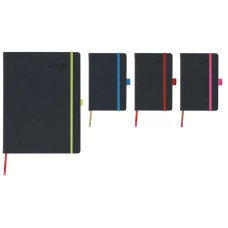 AGENDA GIORNALIERA 2024 IVORY BLACK CON ELASTICO 9X14 