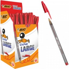 BIC CRISTAL LARGE ROSSO CONF.50 PENNE