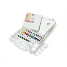 CWR SET VALIGETTA  COLORI TEMPERA 14 COLORI CON ACCESSORI