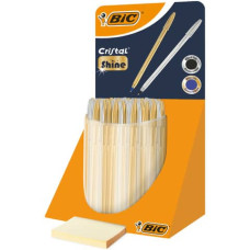 BIC CRISTAL ORO E ARGENTO ESPOSITORE 40 PENNE