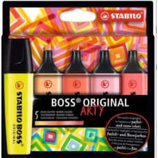 STABILO BOSS ARTY .5 COLORI CALDI