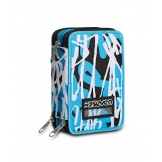 SEVEN ASTUCCIO PORTAPENNE 3 ZIP COMPLETO LAVABILE DRIPPED BOY