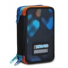 SEVEN ASTUCCIO PORTAPENNE 3 ZIP COMPLETO LAVABILE MELT BOY