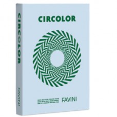 FAVINI CIRCOLOR  CARTA RICICLATA PER STAMPA E FOTOCOPIE  500 FOGLI 80 GR  CELESTE HIBISCUS