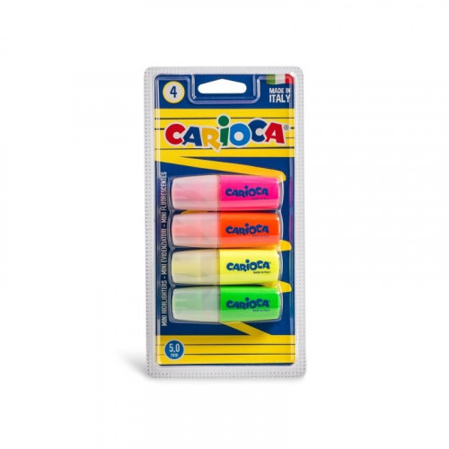 24 Evidenziatori Mini A Forma Di Zampa Di Gatto - Gadget Per Feste Bambini, Bustine Regalo Fine Festa