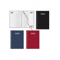 AGENDA MEDIA 2023 GIORNALIERA 15X21 CM A5 A QUADRETTI BLU