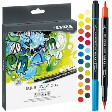 LYRA AQUA BRUSH DUO ASTUCCIO 12  PENNARELLI COLORI ASSORTITI