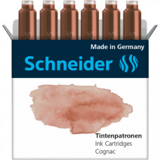 CARTUCCE STANDARD PASTELLO PER PENNA STILOGRAFICA COGNAC