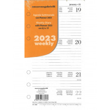 CANGINI RICAMBIO AGENDA 2023 ORGANIZER SETTIMANALE CON PLANNER 9,5X17 MEDIA