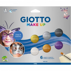 GIOTTO FACE PAINT METALLIC SET 6*5ML.