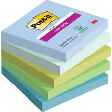 POST-IT SUPER STICKY OASIS 76*76 CF.5 BLOCCHETTI