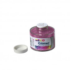 BARATTOLO DA 150ML. CON DOSATORE DI GLITTER GRANA FINE FUCSIA