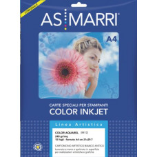 COLOR AQUAREL CARTA A4 PATINATA 240GR CONF.15 FOGLI