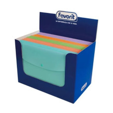 FAVORIT BUSTA CON BOTTONE PPL AD ELEVATO SPESSORE CON CHIUSURA BOTTONE P@STEL