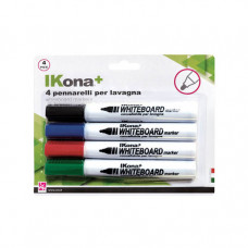 IKONA PENNARELLO PER LAVAGNE BLISTER 4 COLORI