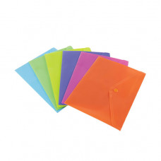 BUSTA CON BOTTONE FLUO 33X23 CONF. 6 BUSTE