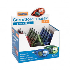 CORRETTORI A NASTRO 12MT.*5MM. DISPLAY 12 PEZZI COLORI ASSORTITI