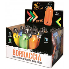 BORRACCIA  X-ONE 500ML. ESPOSITORE DA BANCO 12 PEZZI COL.ASS.