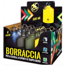 BORRACCIA  X-ONE FLASH 500ML. ESPOSITORE DA BANCO 12 PEZZI COL.ASS.