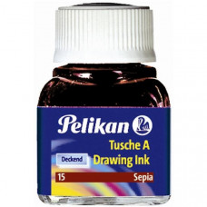 PELIKAN 523 INCHIOSTRO CHINA CONF.10 FLACONE SEPPIA