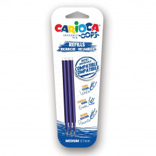 CARIOCA REFILLS OOPS PER PENNA CANCELLABILE CONF.3 CARTUCCIE BLU