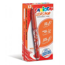 CARIOCA OOPS POP PENNA CANCELLABILE 12 PZ ROSSO