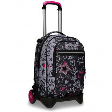 SEVEN JACK 2WD TROLLEY ZAINO SGANCIABILE ZIPPER GLAMY