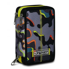 SEVEN ASTUCCIO 3 ZIP COMPLETO LAVABILE FLUO DYE ON