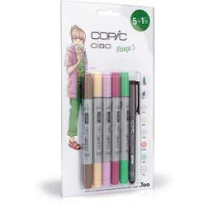 COPIC CIAO PANTONE 5 1 SET MANGA 3 COLORI INCLUSI: E71 E51 V12 RV34 G02.