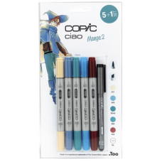 COPIC CIAO PANTONE 5 1 SET MANGA 2 COLORI INCLUSI: E21 B45 BG49 B05 R59