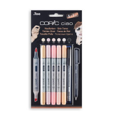 COPIC PANTONE CIAO 5 1 SET SKIN TONES COLORI INCLUSI: E43 V91 R20 R00 E00