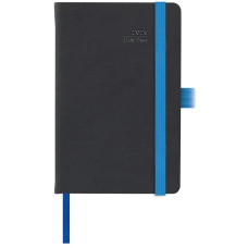 AGENDA GIORNALIERA MAIORI BLACK COLOR 9×14 CM CON ELASTICO BLU