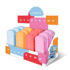 ESPOSITORE MONOCROMO DA 12 ASTUCCI PORTAPENNE OVALI IN SILICONE