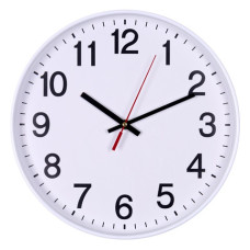 OROLOGIO DA PARETE IN PLASTICA OFFICE PRODUCTS ø 34 CM BIANCO