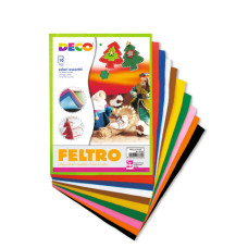 FELTRO AD ALTA DENSITÀ 21X30 CM – CONFEZIONE 10 FOGLI ASSORTITI