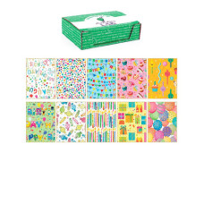 CARTA REGALO KARTOS LINEA PARTY 70X100 CM - CONF. DA 100 FOGLI IN SOGGETTI ASSORTITI