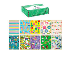CARTA REGALO KARTOS LINEA TEENAGERS 70X100 CM - CONF. DA 100 FOGLI IN SOGGETTI ASSORTITI