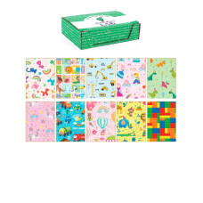 CARTA REGALO KARTOS LINEA KIDS 70X100 CM - CONF. DA 100 FOGLI IN SOGGETTI ASSORTITI