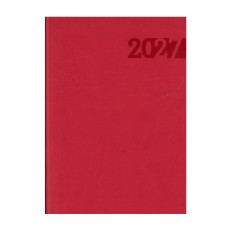 AGENDA 2027 GIORNALIERA GRANDE 17X24 CM ROSSO - LINEA PRINT COPERTINA FLESSIBILE
