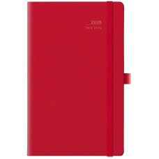 AGENDA GIORNALIERA MAIORI 9×14 CM CON ELASTICO ROSSO
