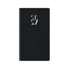 AGENDA 2027 SETTIMANALE TASCABILE 8X14 CM NERO