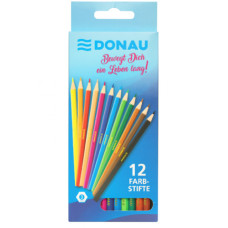 MATITE COLORATE ESAGONALI DONAU IN CONF. DA 12 COLORI ASSORTITI