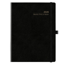 AGENDA 2026 SETTIMANALE COPACABANA CON ELASTICO 19 X 25 CM NERO AGENDA 2026 SETTIMANALE COPACABANA CON ELASTICO 19 X 25 CM NERO