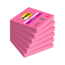POST-IT® SUPER STICKY 76X76 MM - ROSA POWER - CONF. 6 BLOCCHETTI DA 90 FF